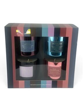 2/$20 ✨Threshold Scented Candle Gift Set 4 Pack 4oz Cozy Nights Pink Champagne